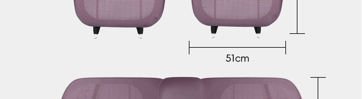 High-grade Nappa leather new single-piece women's seat cushion, purple seat pad, rear car seat cushion, suitable for all seasons