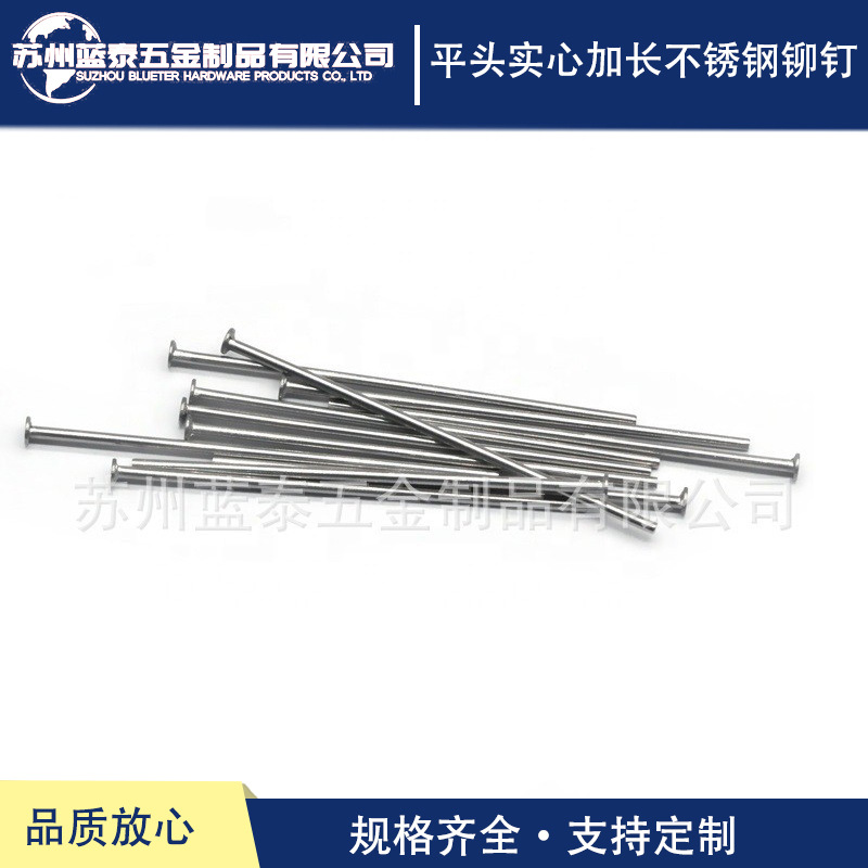 加长铆钉  平头实心加长不锈钢铆钉  细长铆钉 柳丁 钉子
