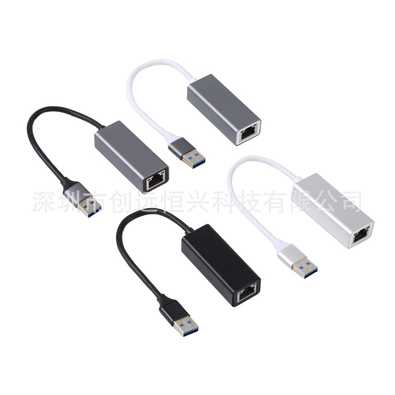 アルミ合金usb 3.0ギガビットネットワークカード表示灯付き高速ドライブレスusb 3.0 to rj45ネットワークポート|undefined
