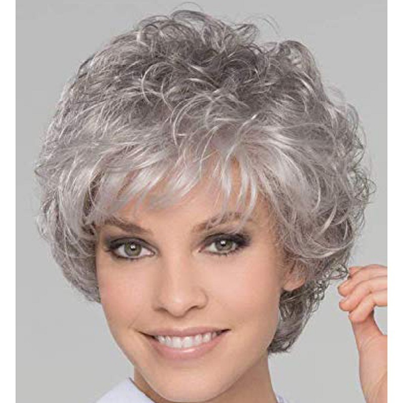 Perücken Europäische Und Amerikanische Damen Perücken Chemiefaser Kurze Rollen Perücken Hochtemperatur-chemiefaser Seide Perücke Kopf Bedeckung Wigs Xuchang Hersteller display picture 4