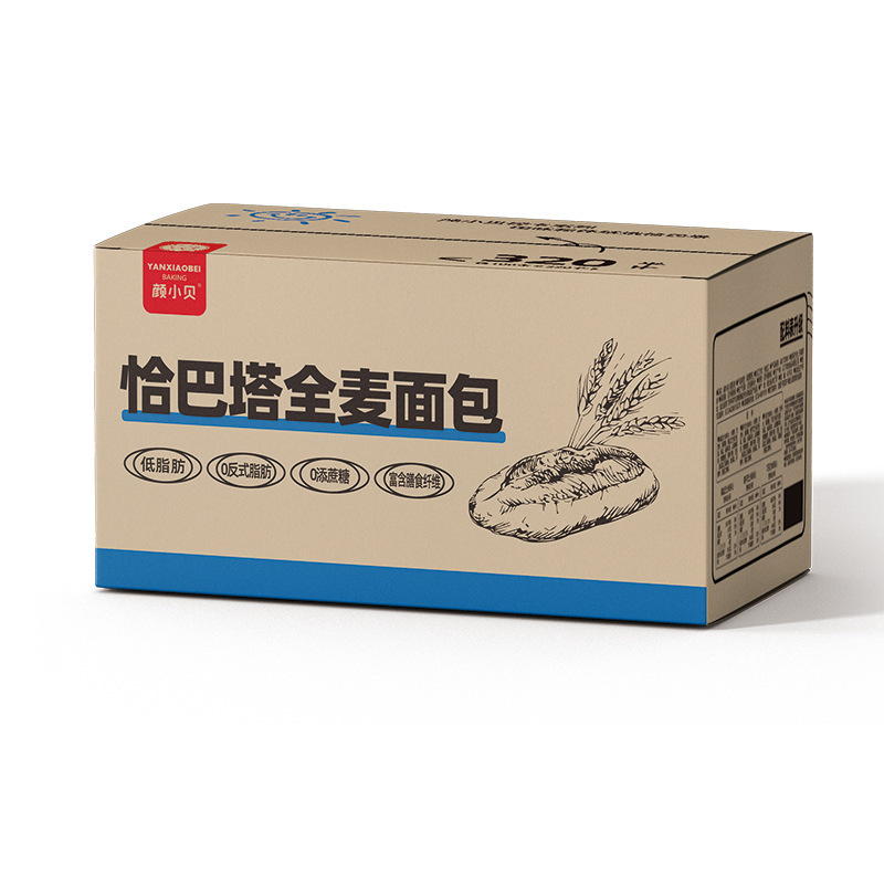 颜小贝低脂恰巴塔全麦面包无蔗糖食品健身代餐健康粗粮早餐三明治|undefined