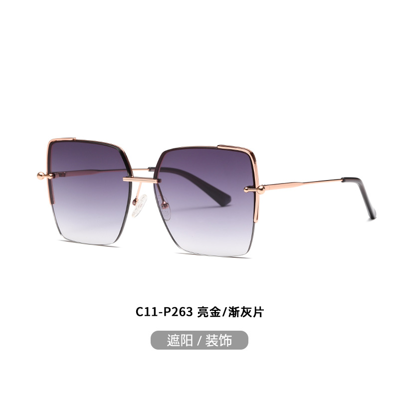 Nuevas gafas de sol de las mujeres de moda pequeñas sol a prueba de sol JS8560 gafas de sol de nylon a prueba de rayos UV