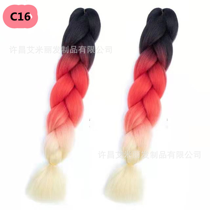 Trenzas africanas con cabello rosa渐 – materiales de alta temperatura, estilo boxeador