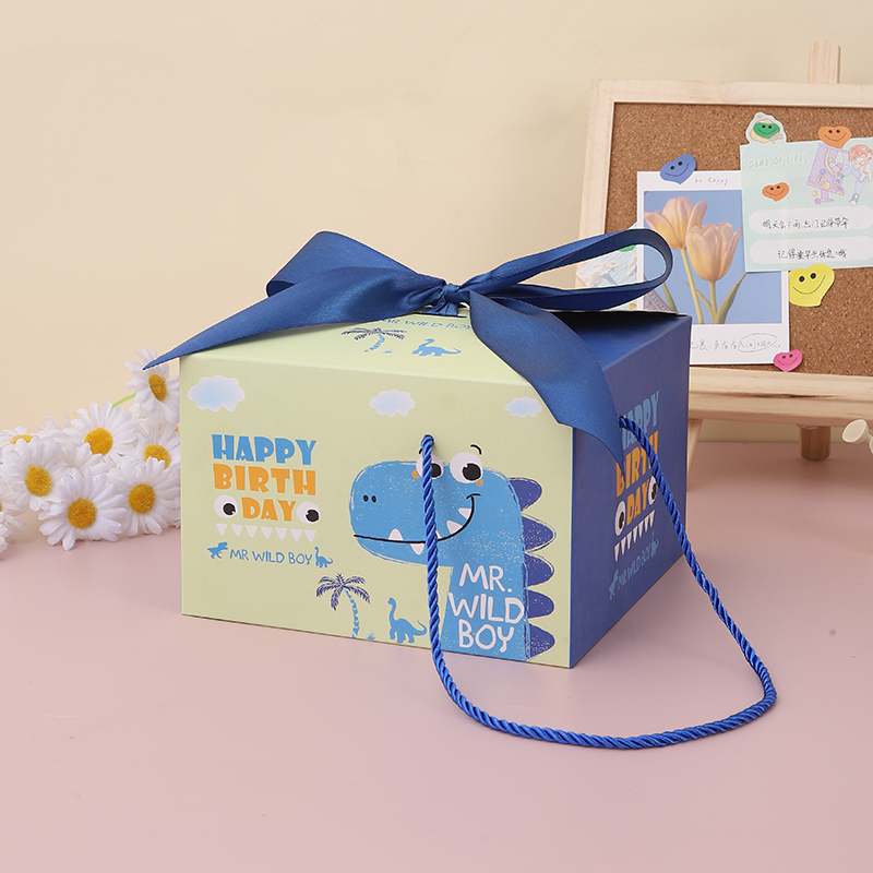 Cumpleaños de bebés de luna llena, 100 días, caja de regalo, caja vacía, caja de dulces de boda portátil, caja de regalo de mano, embalaje de vuelta image 2
