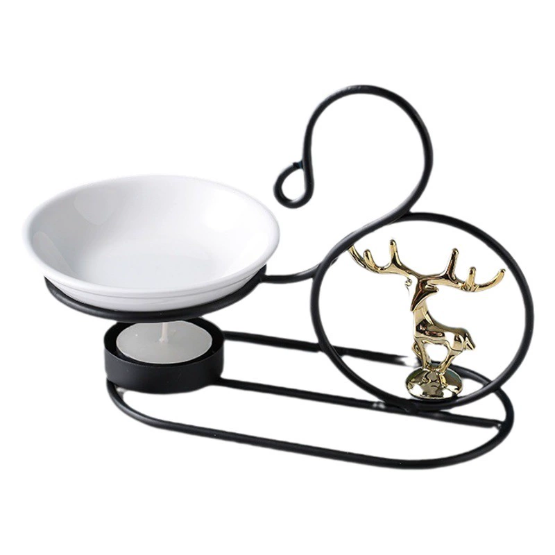 Бонсай Олень Черный Утюг Искусство Ароматерапия Свеча Плита Лампа Домашняя Масляная Плита Трансграничная Amazon AliExpress