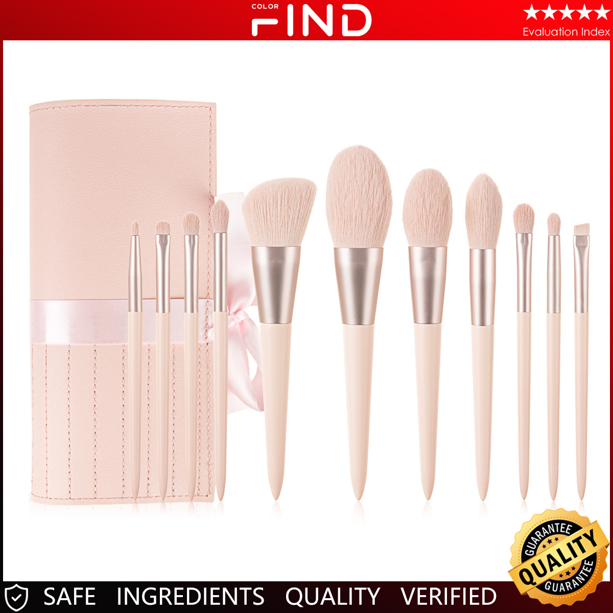 La fábrica recomienda 11 fei zi sonrisa maquillaje cepillos traje al por mayor portátil super suave cangzhou pelo color de la piel belleza herramientas