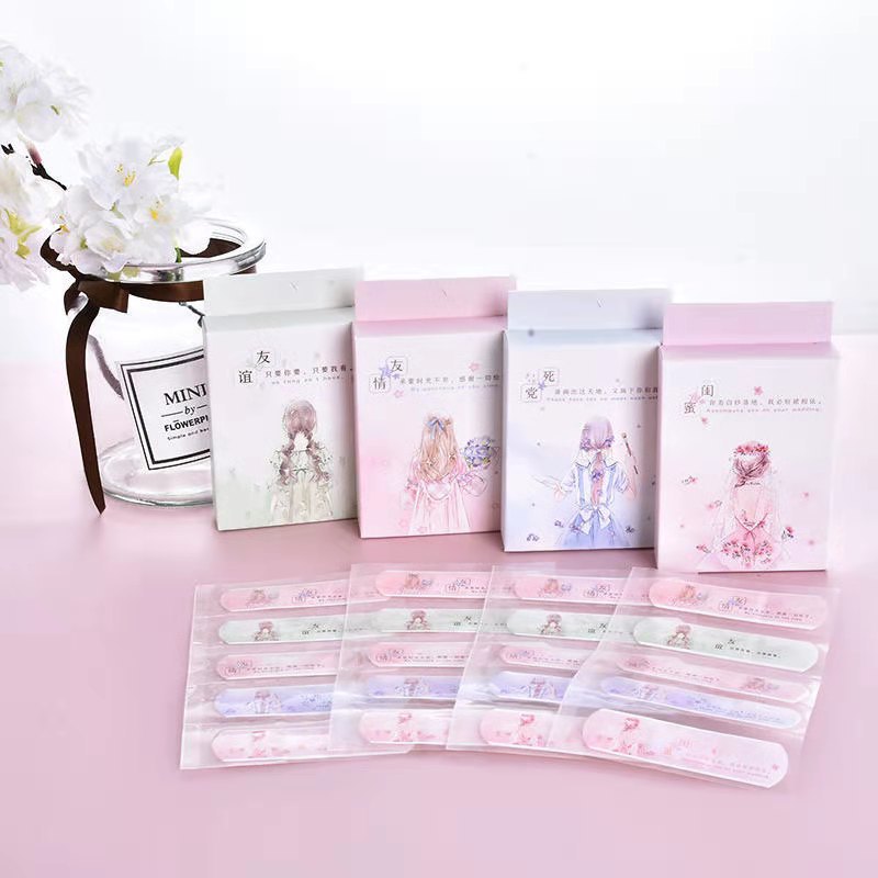 Pequeño claro curita Corea del Sur linda chica transpirable personalidad antidesgaste pie Niños personalizado curita fabricante suministro