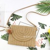 Small clutch bag, one-shoulder bag, straw shoulder bag