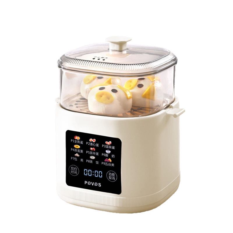Fully Automatic Egg Cooker for Home and Dormitory Use, Small Multifunctional Gadget, Mini Egg Steamer with Automatic Power-Off, Breakfast Machine
