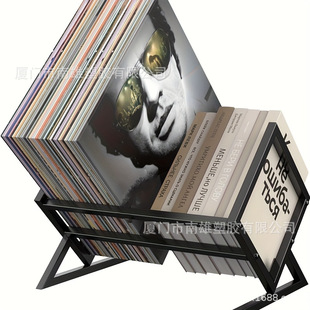 Cross-Border Vinyl Record Storage Rack Multi-Functional Desktop Book Display Rack Classic Book Magazine Record Rack