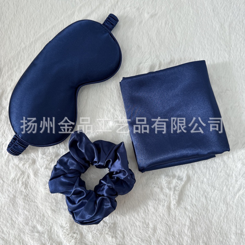 Cuchillas de ojos azules tibetanos + anillo de pelo + funda de almohada de tres piezas (paquete completo OPP)