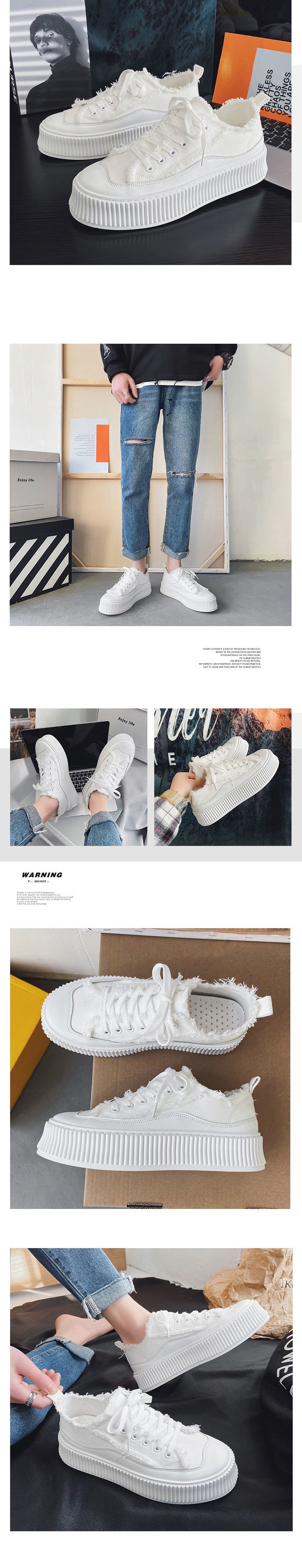 Stylish thick-soled shoes