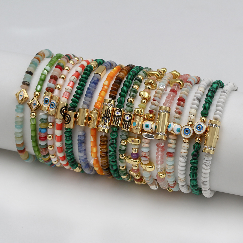 Fashion Eye Copper Beaded Bracelets 1 Piece