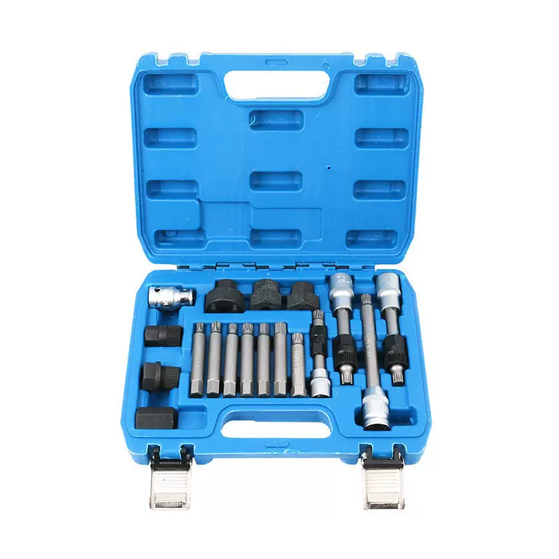 18件套发电机皮带轮拆卸工具汽车33齿皮带单向轮离合轮拆卸器拆装