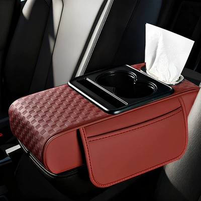 Armrest box pad | Pad - embossed-red