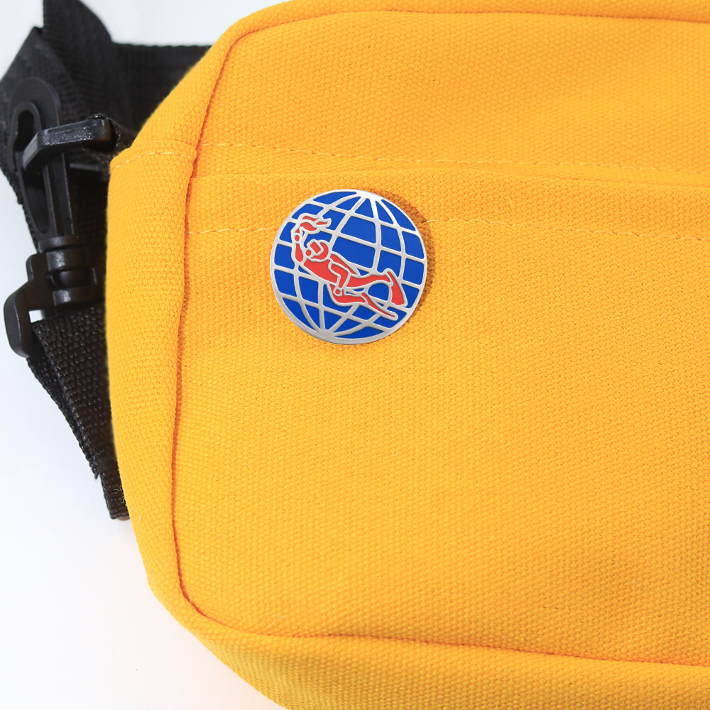 Padi Logo Enamel Brooch Red Diver Blue Earth Badge Scuba Diving Theme Backpack Accessories