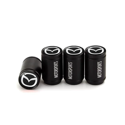 Suitable for Mazda 3 car tire valve cap Onksera CX5 Artez CX6 metal valve cap (valve) - matte-black-mazda-4-pieces