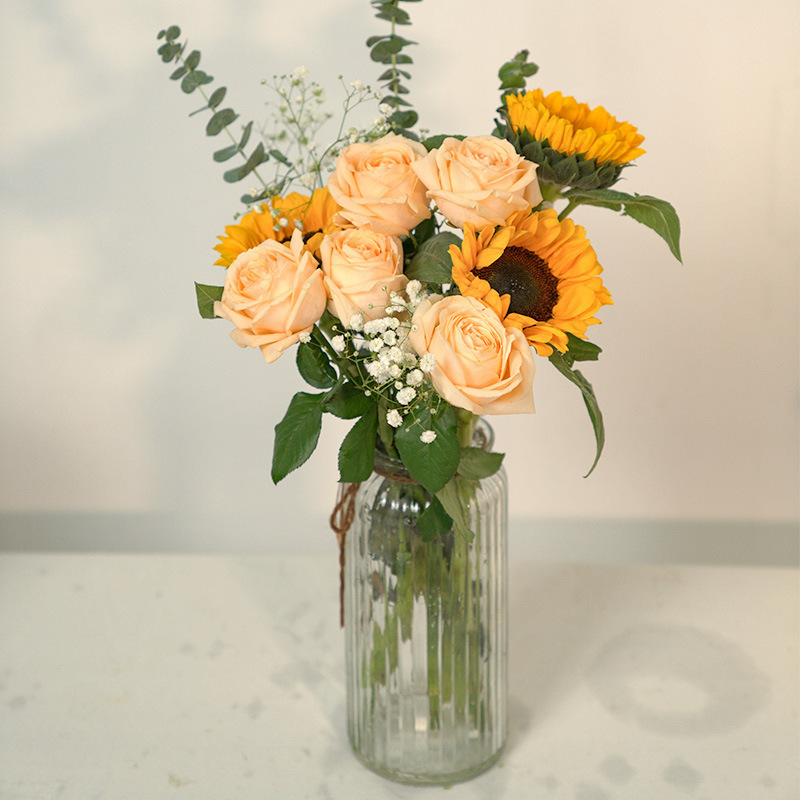 玫瑰花鲜花云南昆地批直发百合向日葵红豆家用鲜切水养插绢花|undefined