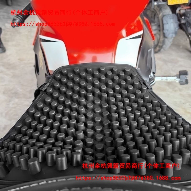Summer Motorcycle Seat Cushion, Shock-Absorbing, Waterproof, Soft Silicone, Universal for Electric Vehicles, Breathable, Heat-Insulating, Waist-Protecting, for Car Use