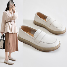 1018-6孕妇一脚蹬软底不累脚平底护士鞋白搭休闲小白鞋女