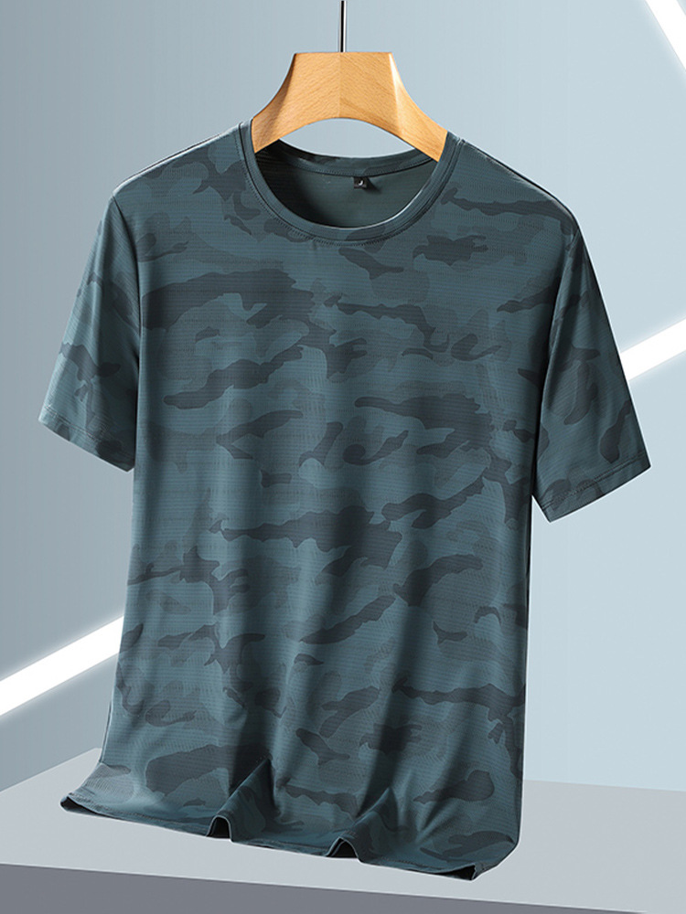 Summer camouflage silk quick dry breathable sports thin trend…