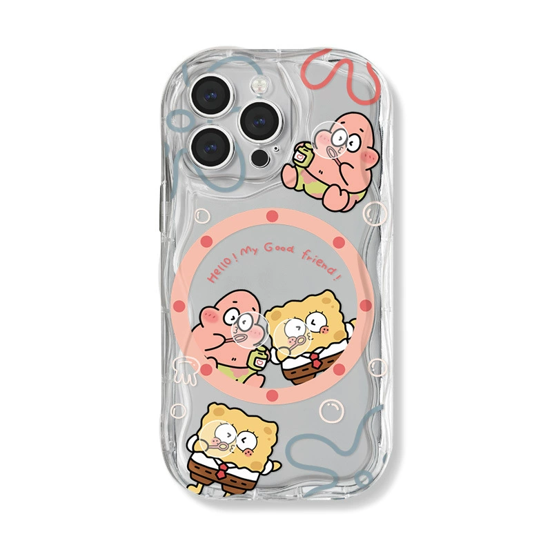 Apple, губка совместимые пузырьки, кремовый чехол для телефона, iphone, 16promax, 15plus