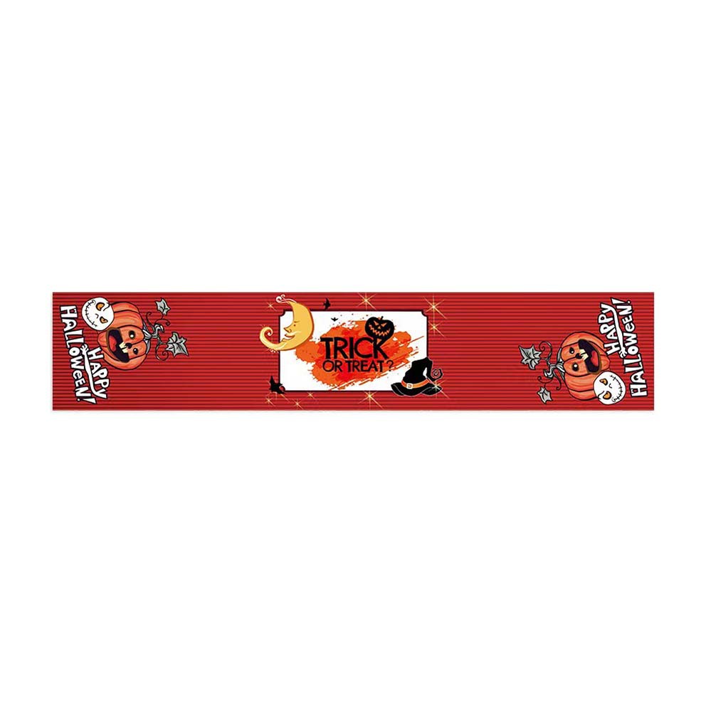 Transfronterizo 2024 Amazon nuevo Halloween calabaza festivales lino tabla bandera tabla de mesa comedor tabla de té tabla de bandera