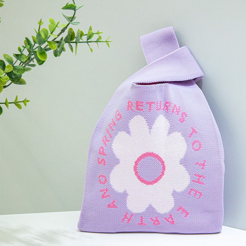 新款户外百搭针织托特包网红手办包包手机收纳包包ins女士手提包