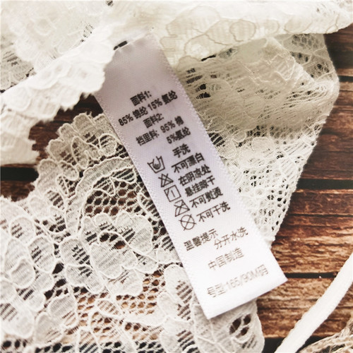 Sexy deep V# lace + ice silk sexy temptation cute thong T pants low waist women's underwear