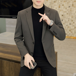 Autumn and Winter New Suit Men's Two-button Single Western Jacket for Men