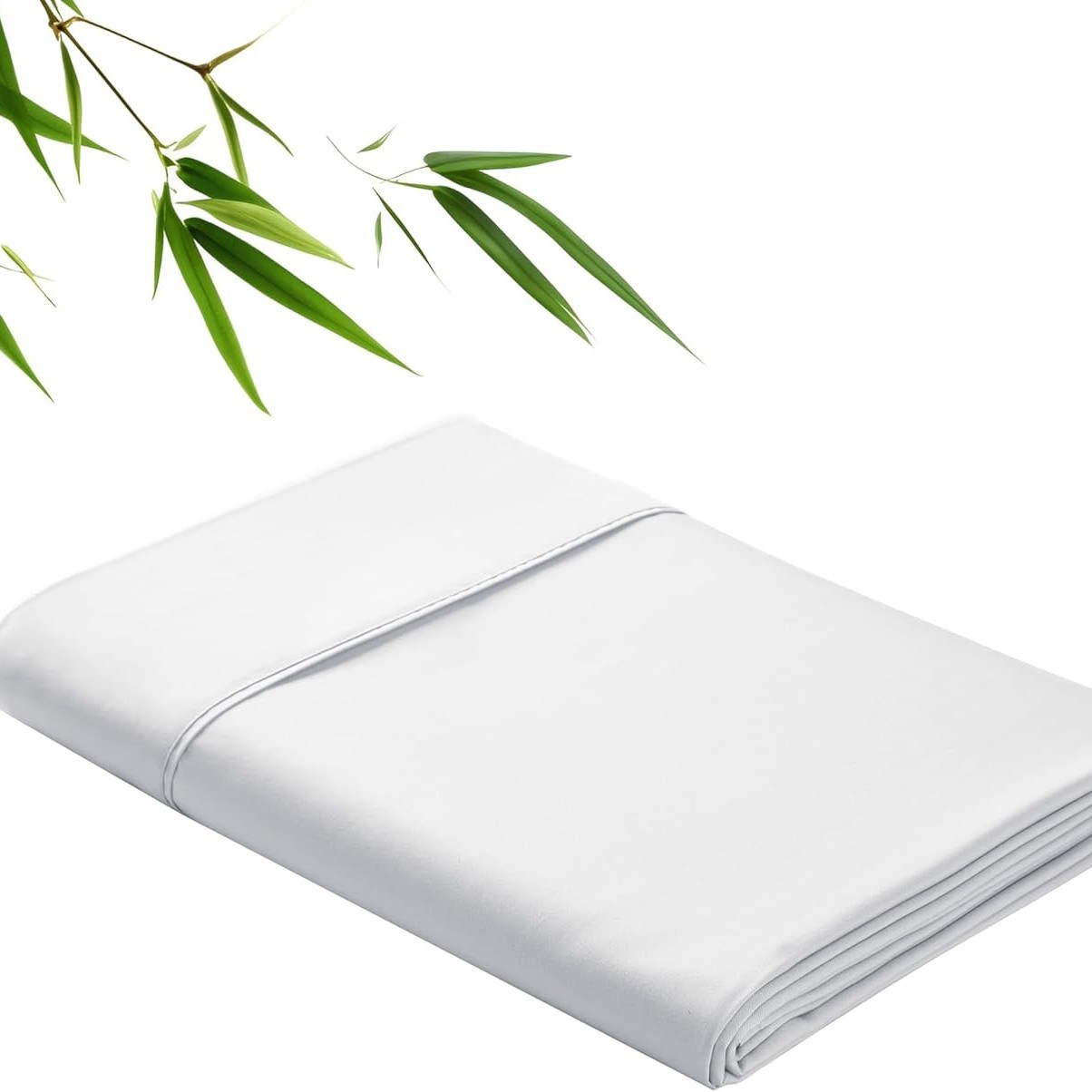 Clase A, estera de fibra de bambú, sábana de un solo producto, helado, ropa de cama de color sólido con sensación fresca y lavable a máquina, Amazon