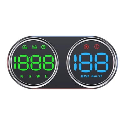 New G28 High-Definition Car Hud Instrument Dual-Screen Display Gps Speedometer Multi-Functional Universal Car Dashboard (Vehicle HUD) - g28