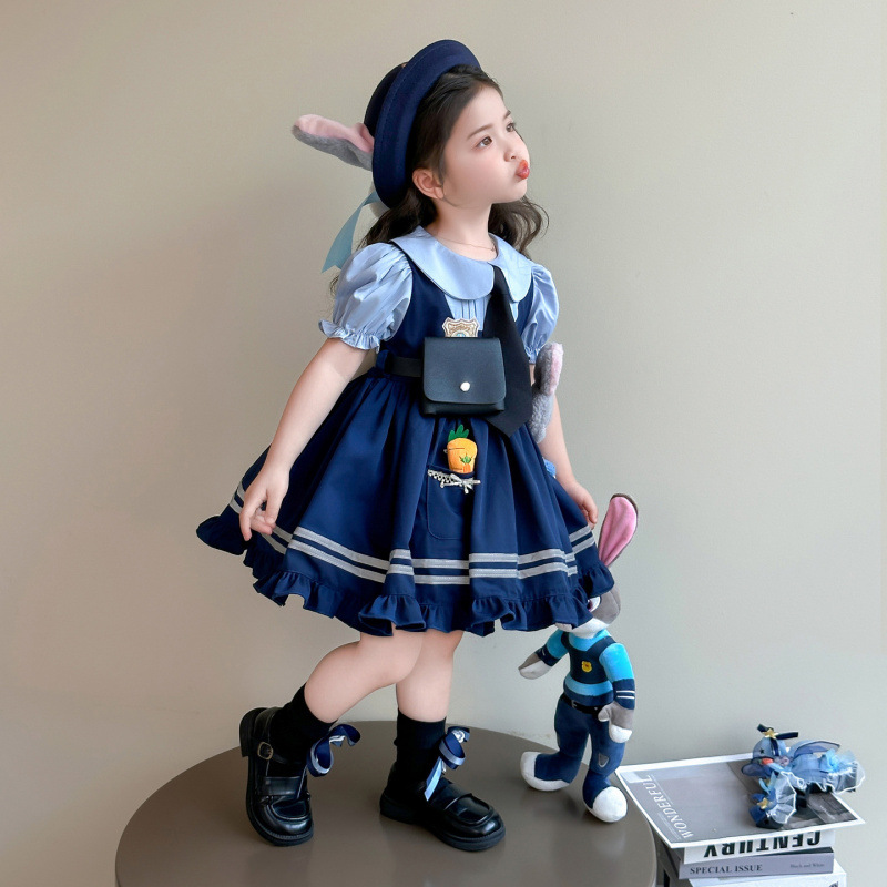 Blue bag, belt, rabbit