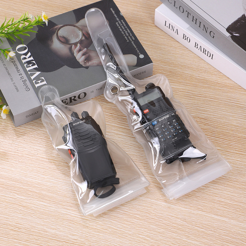 Frosted Buckle Bags for Walkie-Talkies, Various Waterproof Bags, Thick Protective Covers, Dustproof and Waterproof Cases with Self-Sealing Closure