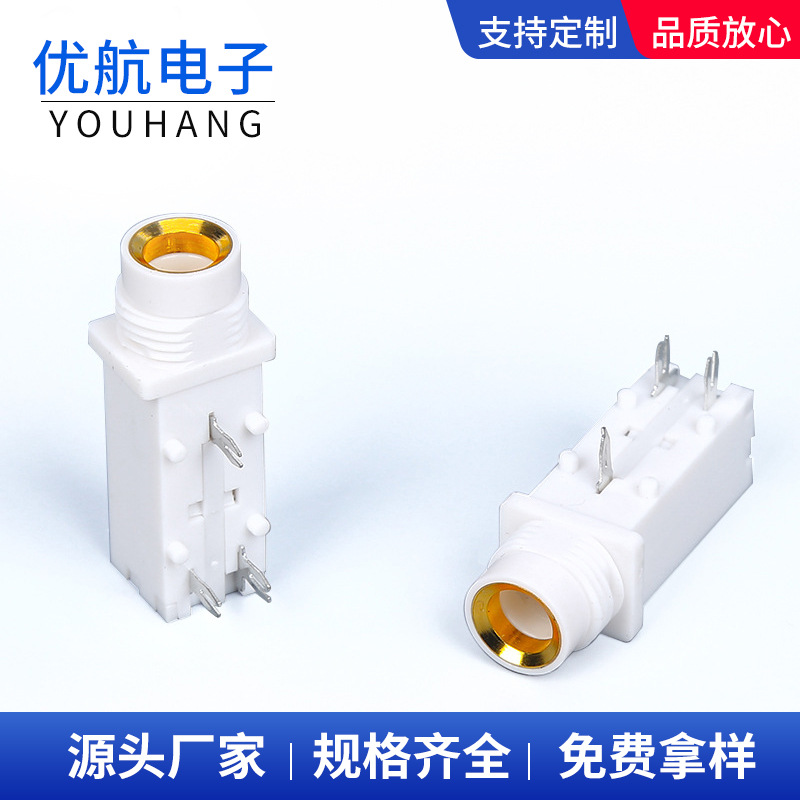 厂家批发6.35耳机插座插口 高品质音响插座CK-6.35-309音频插座