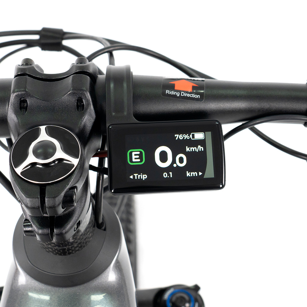EM10 asistido eléctrico bicicleta de montaña marco de fibra de carbono de cola suave M510 motor central de ocho direcciones a prueba de choques de carretera image 3