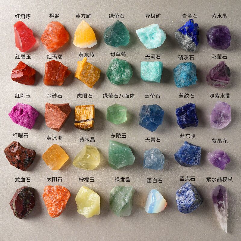 Wholesale In-Stock Crystal Raw Stones, Aroma Diffuser Stones, Natural Pink Quartz, Green Fluorite, Amethyst, Citrine, Crystal Stones