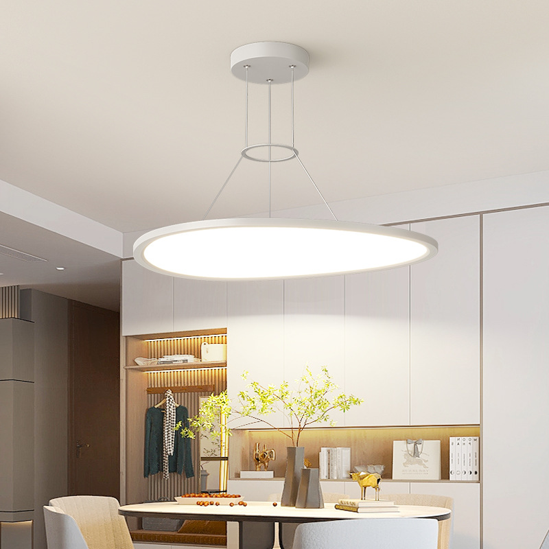 Lámpara de comedor ultra delgada minimalista lámpara de sala de estar moderna lámpara de estudio dormitorio hogar protección de ojos lámpara de montaña