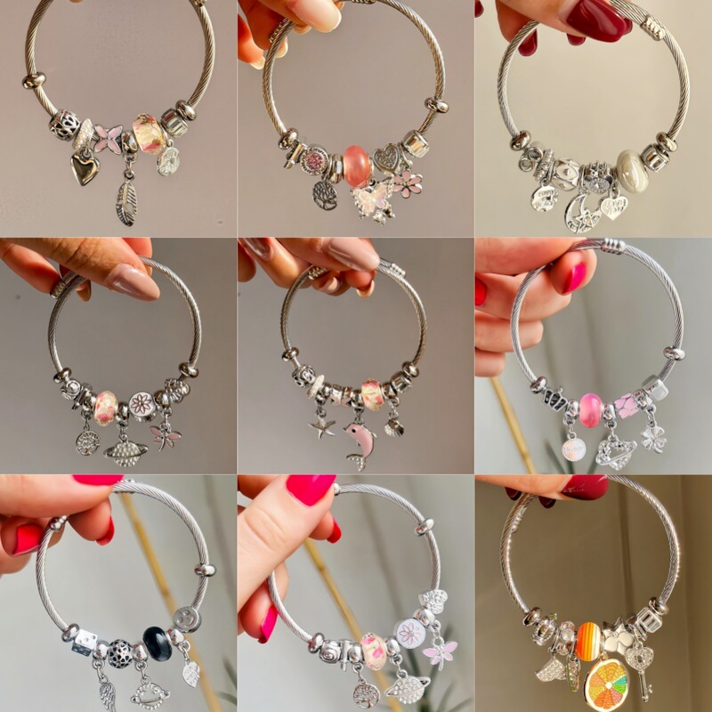 European and American fashion trend niche design personality DIY multi-element bracelet women's simple gold bracelet bracelet accessories European and American fashion trend niche design personality DIY multi-element bracelet women's simple gold bracelet bracelet accessories