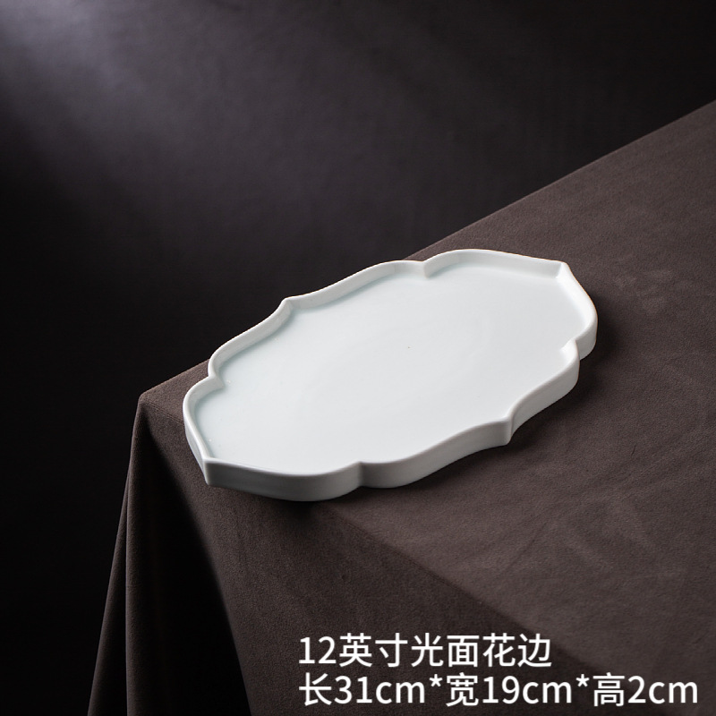 블루 화이트 12 "광택 있는 레이싱 플레이트