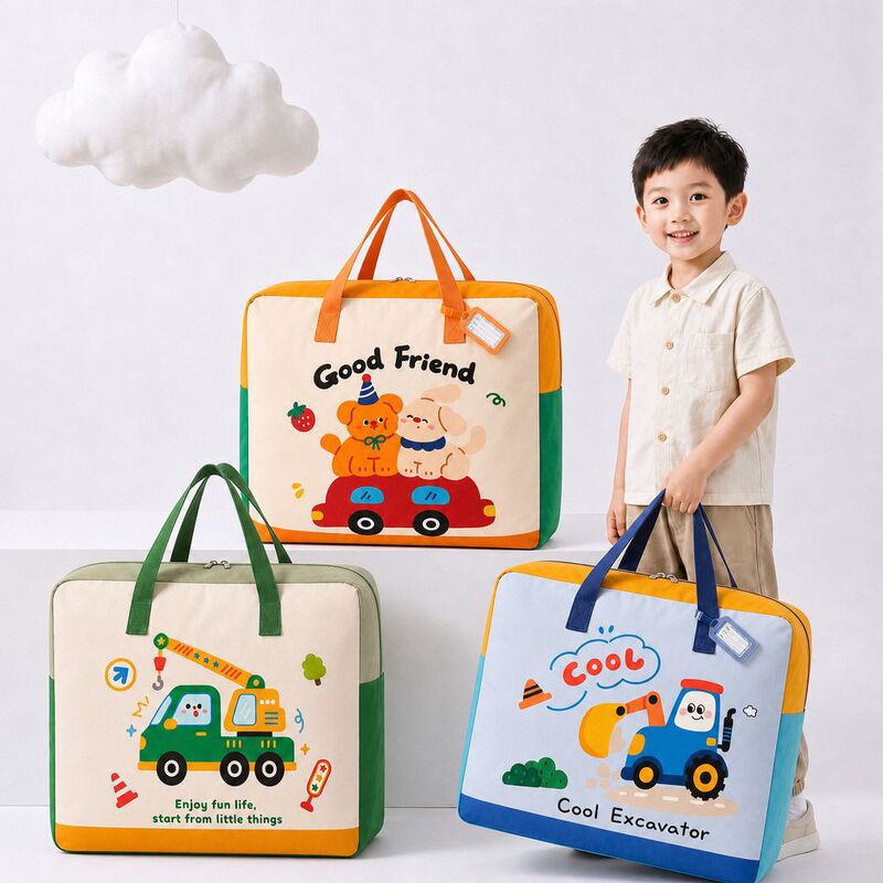 Kindergarten Quilt Storage Bag for Children, Waterproof and Moisture-Proof, for Packing and Organizing, Suitable for Entering School, Living on Campus, Home, and Moving Kindergarten Quilt Storage Bag for Children, Waterproof and Moisture-Proof, for Packing and Organizing, Suitable for Entering School, Living on Campus, Home, and Moving