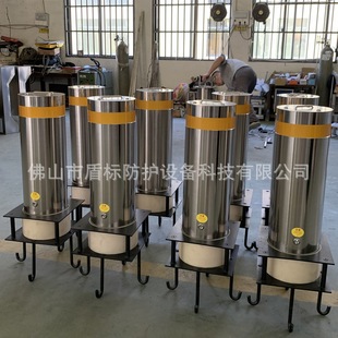 Thickened Stainless Steel Movable Detachable Column, Shallowly Buried Stainless Steel Isolation and Anti-Collision Pier Installed at the Entrance of the Hospital