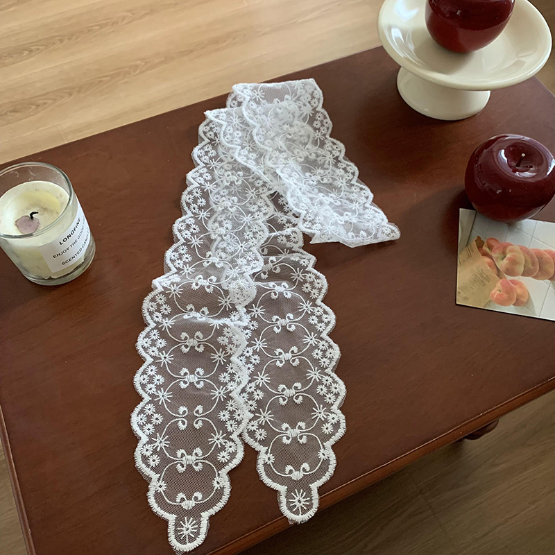 Pañuelo de seda, pañuelo de alta calidad, diadema pastoral femenina de verano, babero francés, bufanda femenina, bufanda de encaje, cinturón de cintura