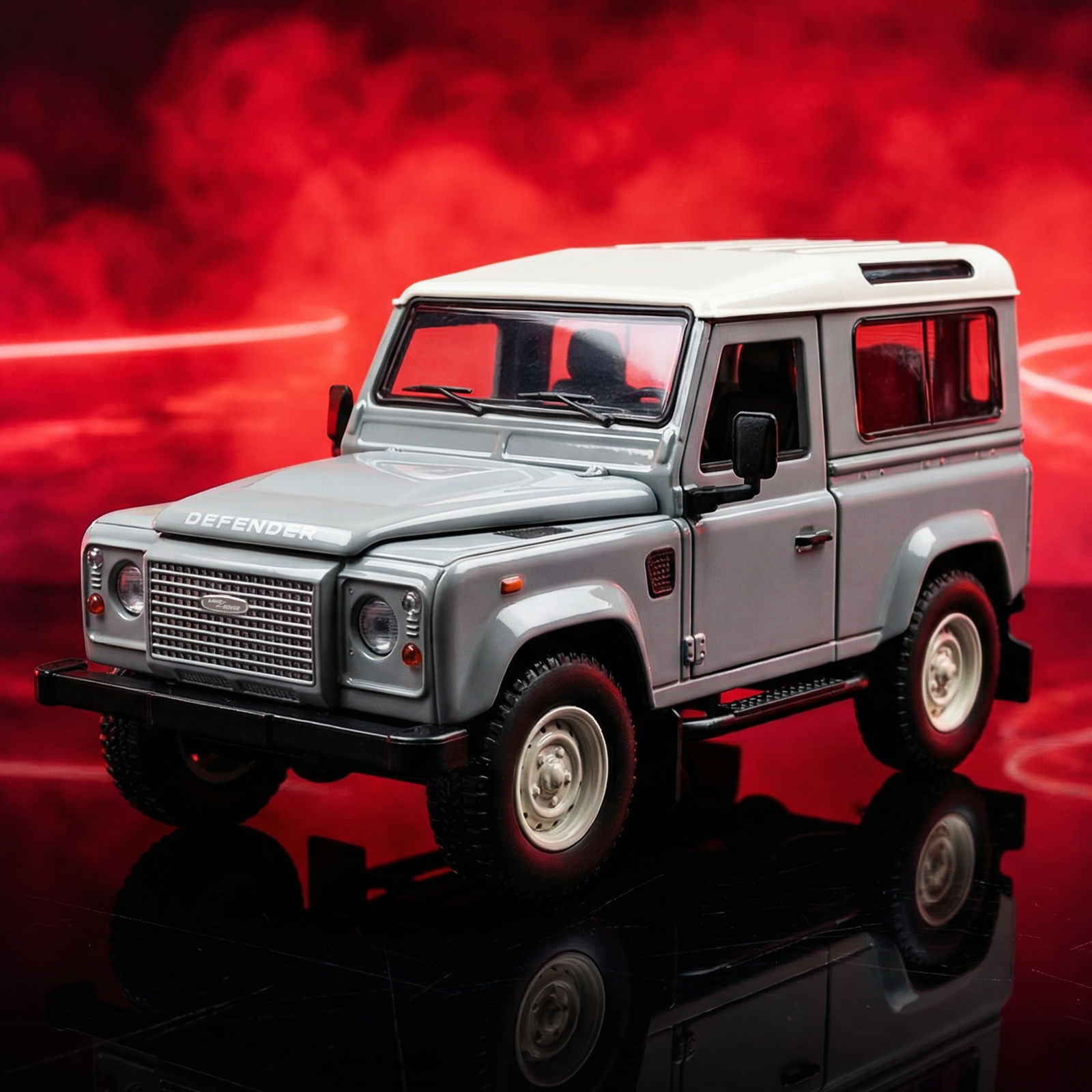 Auténtico autorizado 1: 24 Land Rover Guard aleación modelo de vehículo todoterreno simulador de deslizamiento transfronterizo automóvil mayorista