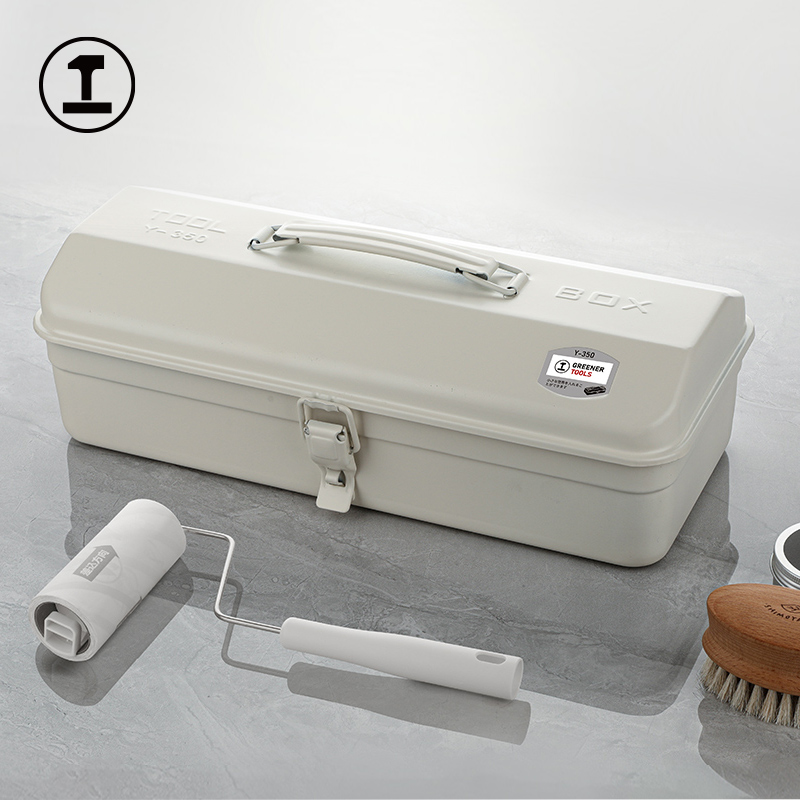 Naigong caja de hierro pequeña caja de herramientas fina japonesa caja de almacenamiento blanca ins caja de hierro doméstica portátil reparación de hardware de automóviles