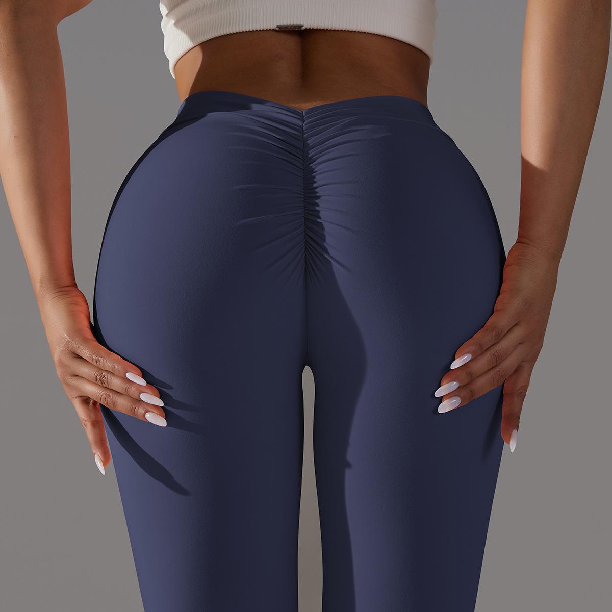 Sports Solid Color Nylon Cotton Blend Active Bottoms Leggings display picture 2