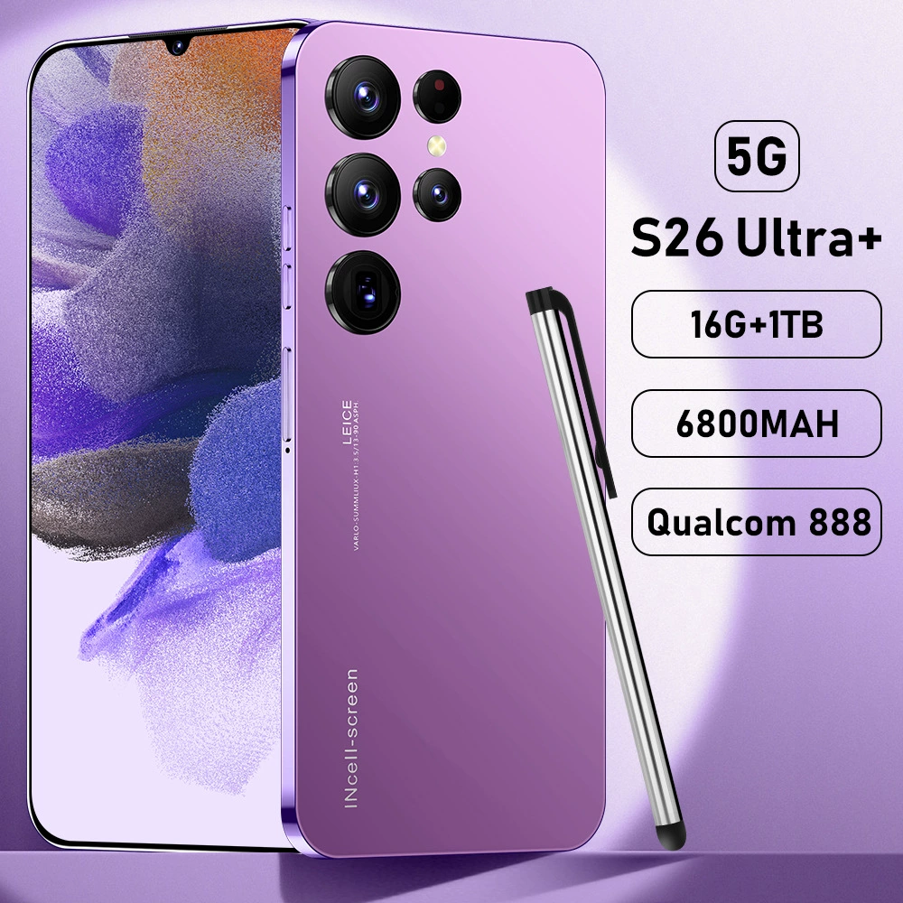 Смартфон S26 Ultra (16+1Т) — 6.8" 5G, 6800 мАч, многоцветный/различные цвета