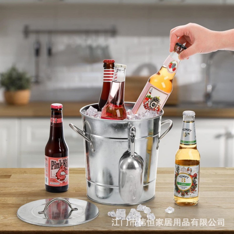 Modern Simple Life Home Party Catering Suitable Ice Bucket Ice Bucket with Spoon
