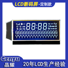 厂家lcd液晶屏1602字符单色屏高清断码黑白液晶显示屏收音机屏幕