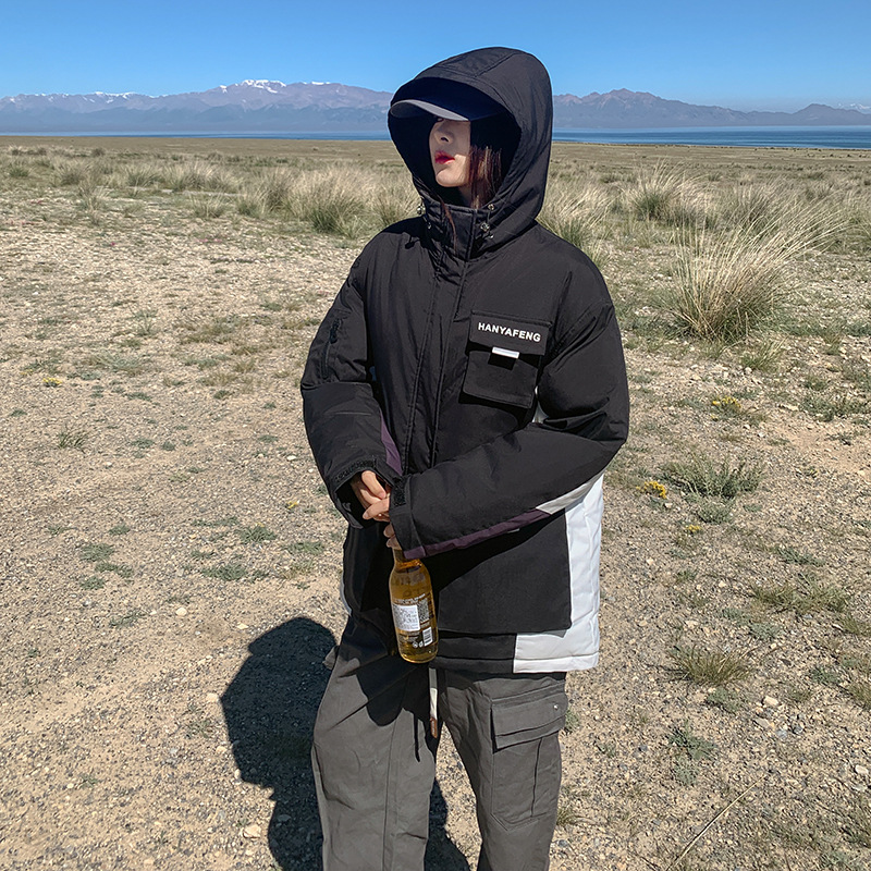 2025 otoño y invierno hombres y mujeres chaqueta de algodón de asalto chaqueta de algodón de trabajo al aire libre ocio suelto chaqueta de algodón gruesa chaqueta de algodón